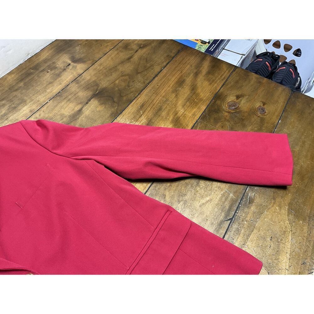 BROOKS BROTHERS Red Fleece Women's Red Cotton Viscose Stretch Blazer Size 12 - Picture 6 of 16